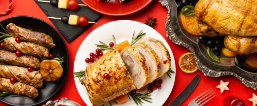  Christmas buffet food