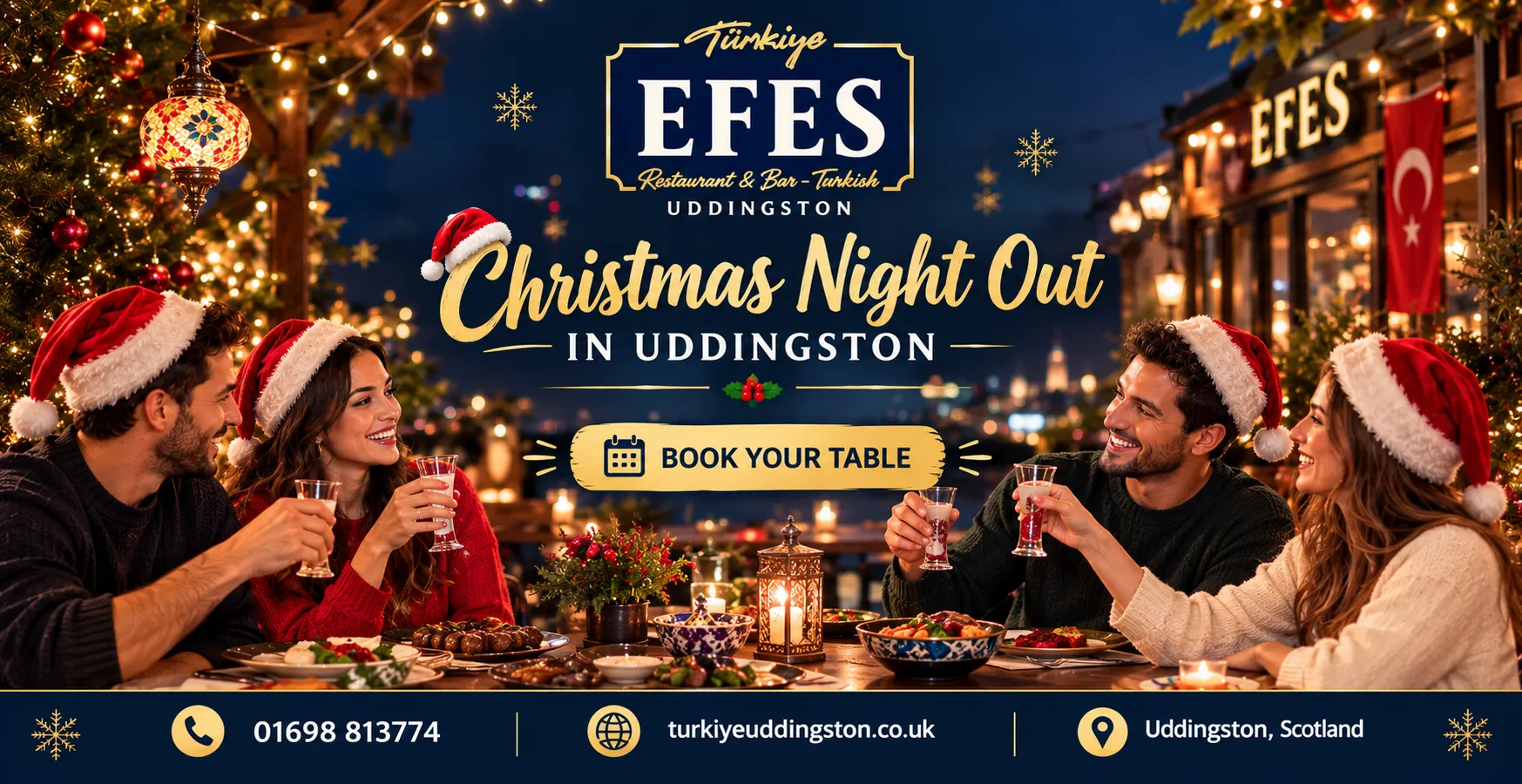 Christmas night out in Uddingston with festive activities and evening ideas
